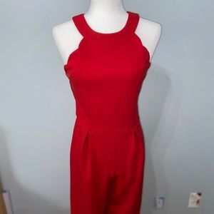 Red power jumpsuit